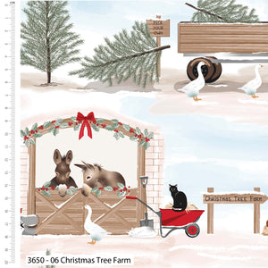 Christmas in the Country, Christmas Tree Farm, Cotton Fabric