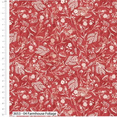 Highland Pastures, Farmhouse Foliage Cotton Fabric