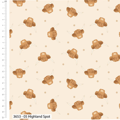 Highland Pastures, Highland Spot Cotton Fabric
