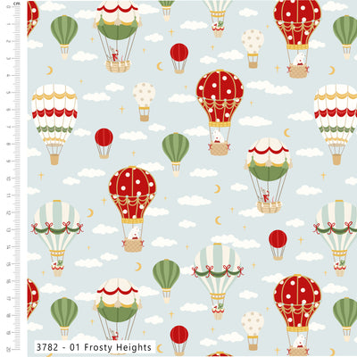 Craft Cotton Co Christmas Frosty Heights Cotton Fabric