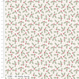Craft Cotton Co Holly Jolly Patch Holly Sprig Cotton Fabric