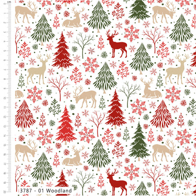 Craft Cotton Co Scandi Spirit Woodland Cotton Fabric