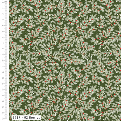 Craft Cotton Co Scandi Spirit Berries Cotton Fabric
