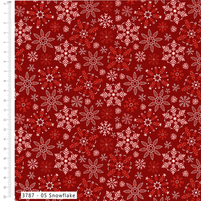 Craft Cotton Co Scandi Spirit Snowflake Cotton Fabric
