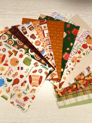 Petite Patchwork Pack, Autumn Girl Cotton Fabrics