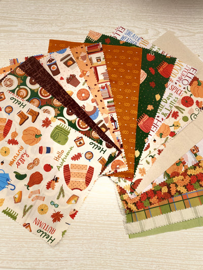Petite Patchwork Pack, Autumn Girl Cotton Fabrics