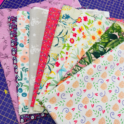 Random Floral Bundle of 10 Fat Quarters
