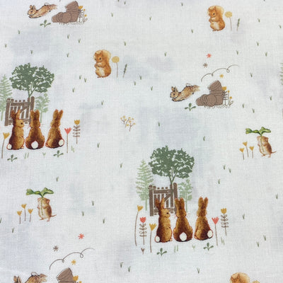 Peter Rabbit, Garden Frolic Organic Cotton Fabric