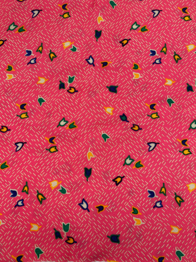 Viscose Pink Tulip Remnant