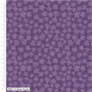 Petal Palette Deep Purple Quilting Cotton Fabric – Debbie Shore 3860-12