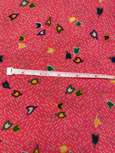 Viscose Pink Tulip Remnant