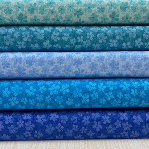 Petal Palette Blue Tones Bundle Quilting Cotton Fabric – Debbie Shore