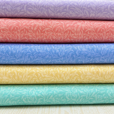 William Morris, Willow Bough Pastel Tones Cotton Fabric