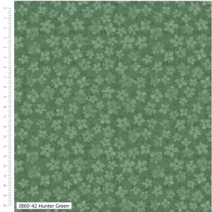 Petal Palette Hunter Green Quilting Cotton Fabric – Debbie Shore 3860-42