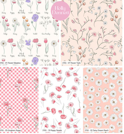Craft Cotton Wild Flowers, Poppy Parade Cotton Fabric - Beautiful Dressmaking Fabric 👗💕