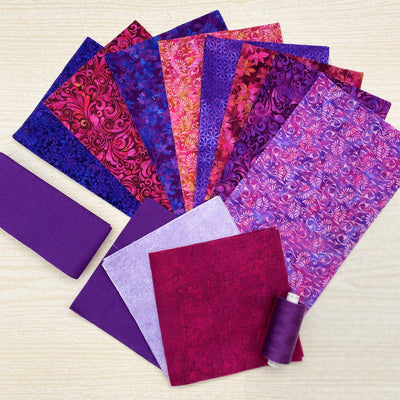 Purple Bubble Gum Quilt Kit Beginner Friendly Kit