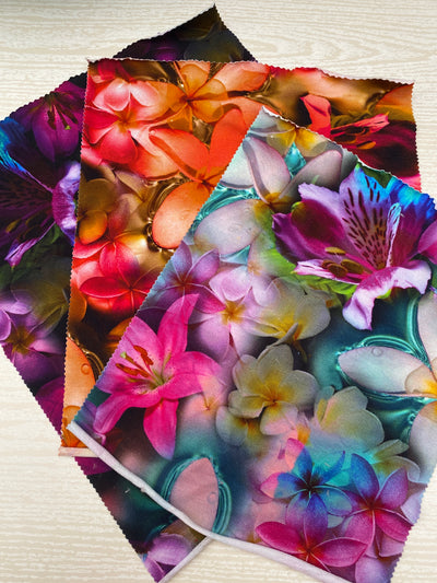 Jersey Bright Florals Remnants
