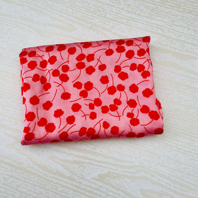 Viscose Pink Floral Remnant