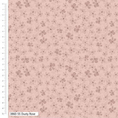 Petal Palette Dusty Rose Quilting Cotton Fabric – Debbie Shore 3860-55