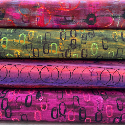 Sew Pretty Sew Mindful – Layers of Time Pink Fabric Bundle | Organic Cotton Quilting