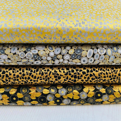 Robert Kaufman, Grey Gustav Klimt, Cotton Fabric