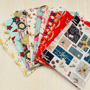 Christmas Fabrics Random Bundle of 10 Fat Quarters