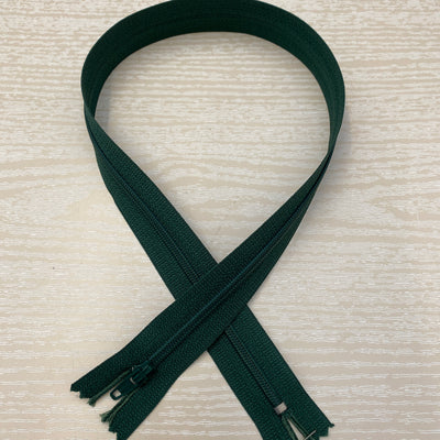 Closed End Zips Dark Green