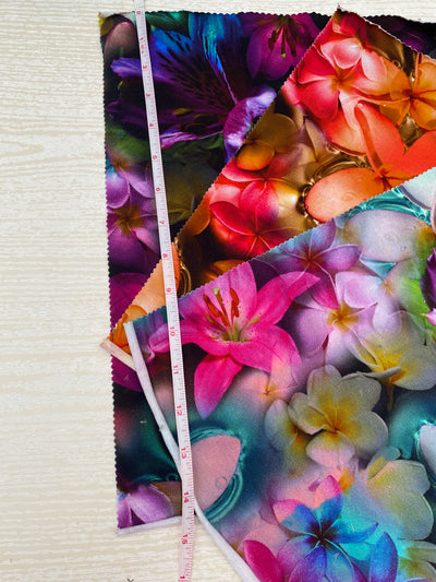 Jersey Bright Florals Remnants