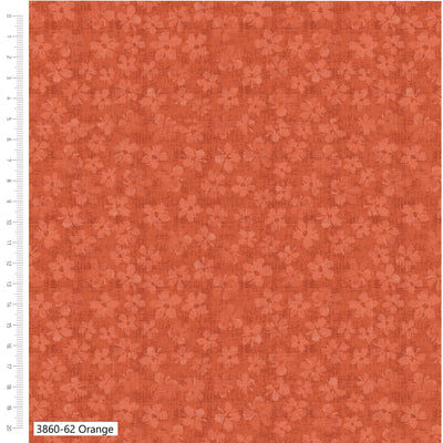 Petal Palette Orange Quilting Cotton Fabric – Debbie Shore 3860-62