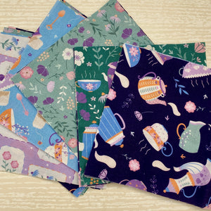 Coffee Pots Charm Pack | 30 x 5" Squares | 100% Cotton
