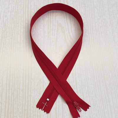 Closed End Zips Red