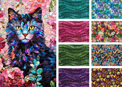 Camelot Fabrics, Gigi in the Garden Panel Multi Cotton Fabric Pack