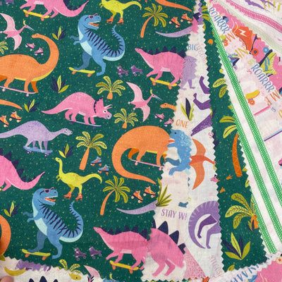 Petite Patchwork Pack, Jurassic Joyrides Cotton Fabrics