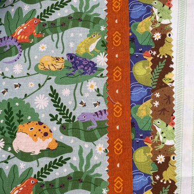 Petite Patchwork Pack,Down By The Pond  Cotton Fabrics