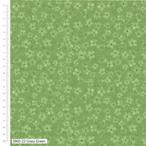 Petal Palette Grass Green Quilting Cotton Fabric – Debbie Shore 3860-22