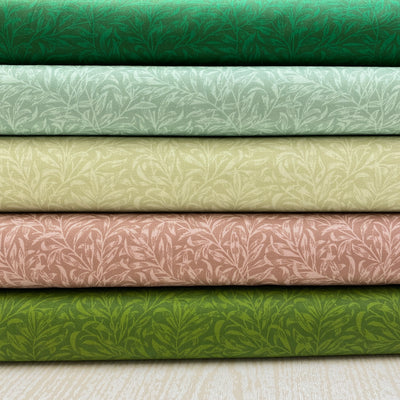 William Morris, Willow Bough  Green Tones Cotton Fabric