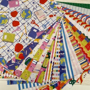 Petite Patchwork Pack, Kindergarten Cubbies Cotton Fabrics