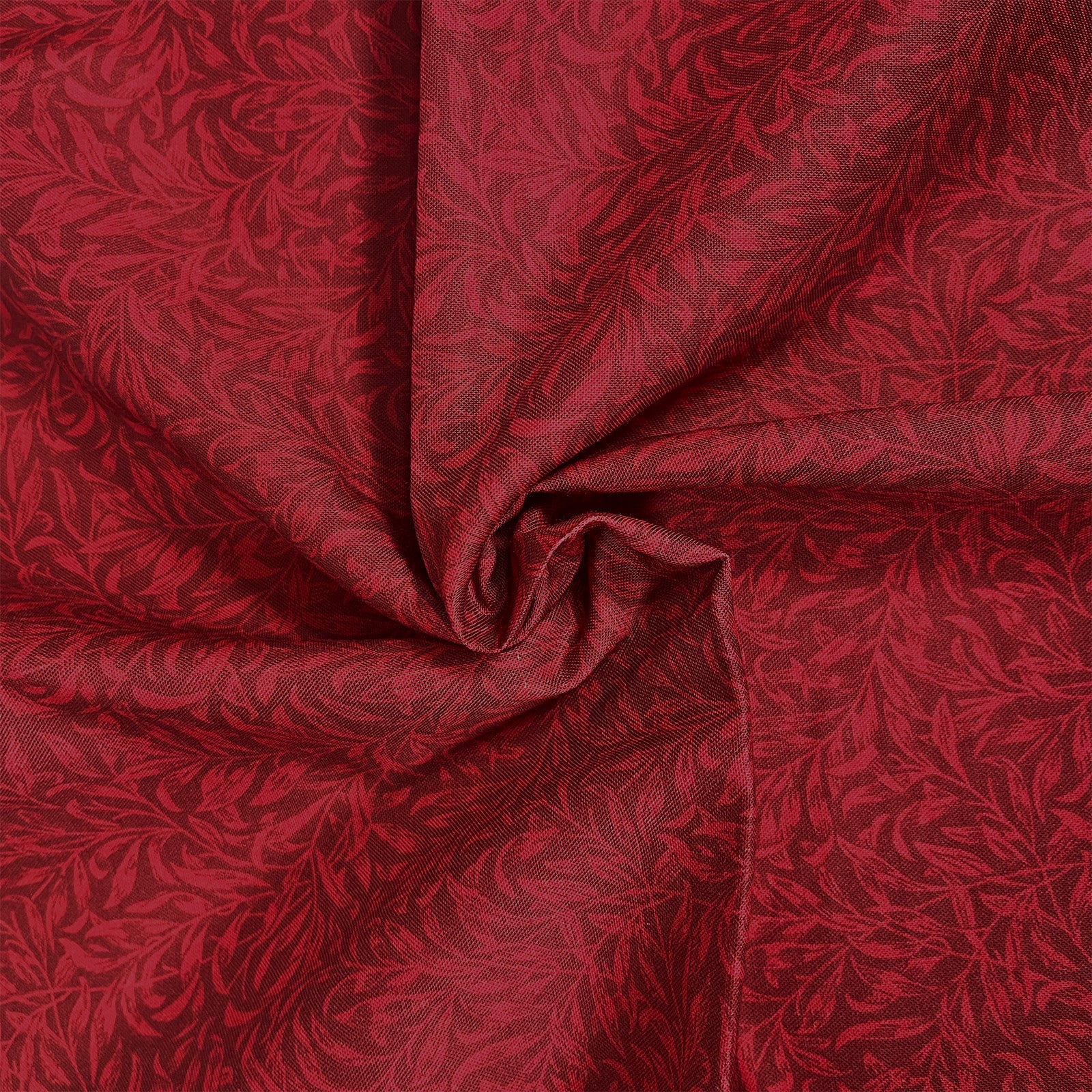 William Morris Quilt Backing Willow Bough Crimson | Sunnyside Fabrics ...