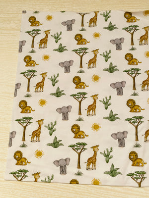 Jersey Safari Animals Print Remnants