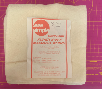 Wadding Squares 8” for Quilt As You Go