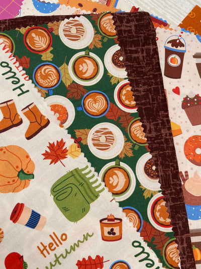 Petite Patchwork Pack, Autumn Girl Cotton Fabrics