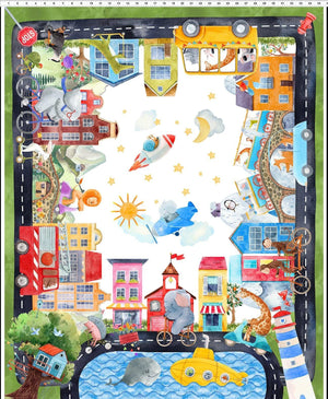 On the Go, Children’s Quilting Panel