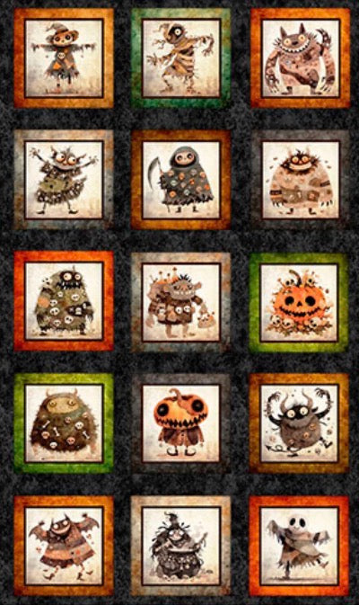Quilting Treasures A Haunting We Will Go Picture Patch Panel