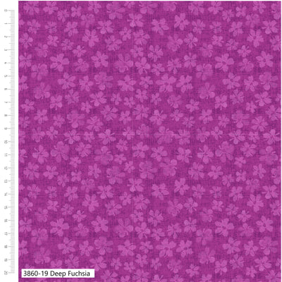 Petal Palette Deep Fuchsia Quilting Cotton – Debbie Shore 3860-19