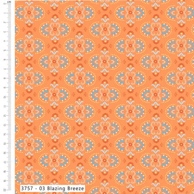 Craft Cotton, Island Haven,  Blazing Breeze Cotton Fabric
