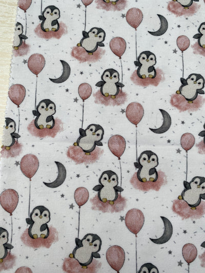 Jersey Baby Penguins Print Remnants