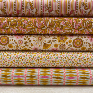 Liberty, Summer Fair Pink Quilting Cotton Fabric Bundle