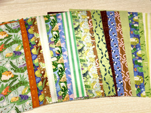 Petite Patchwork Pack,Down By The Pond  Cotton Fabrics