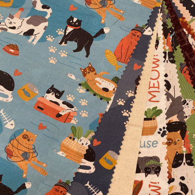 Petite Patchwork Pack, Here Kitty Kitty Cotton Fabrics