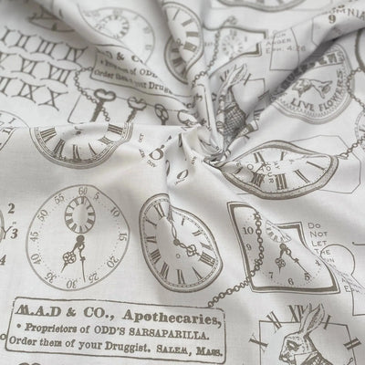 Riley Blake, Mad Masquerade, Watch Out, Grey